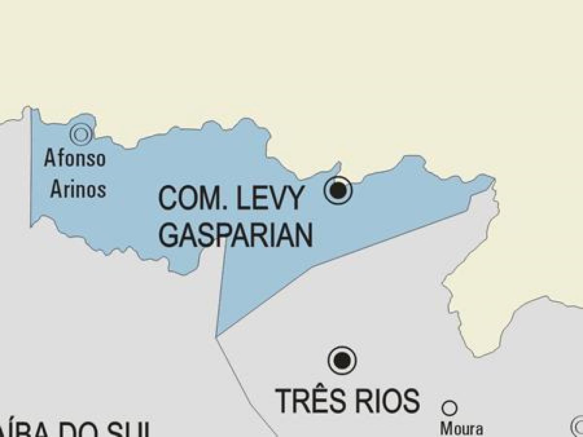 Karta över Casimiro de Abreu kommun