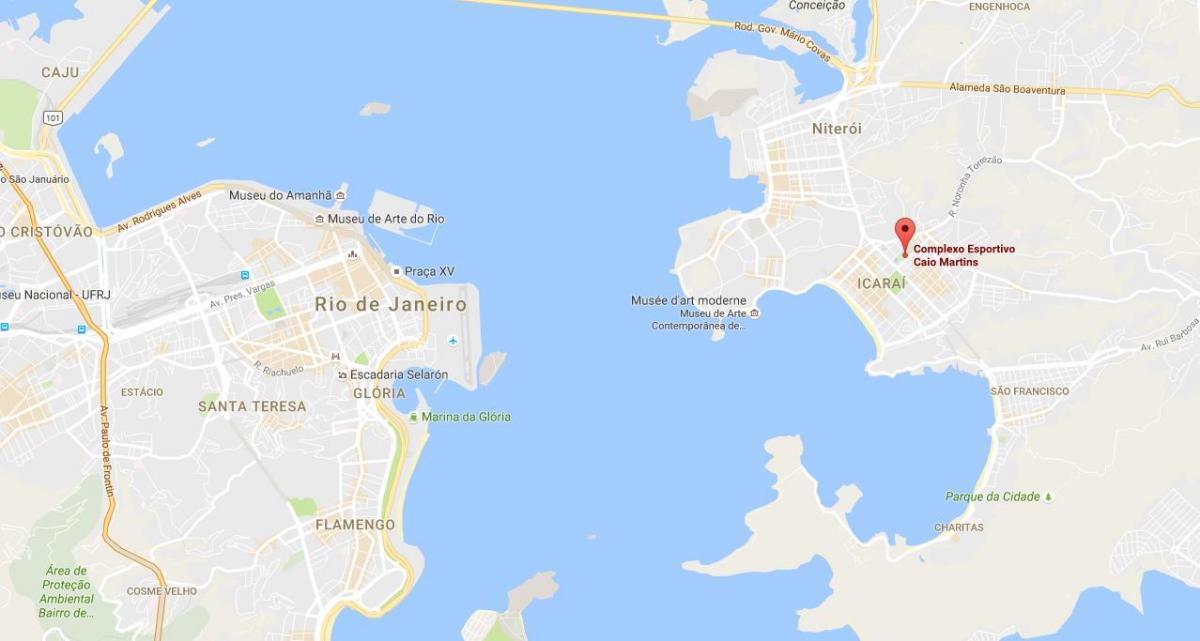 Karta över stadion Caio Martins