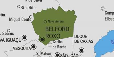 Kartan över Belo Horizonte kommun