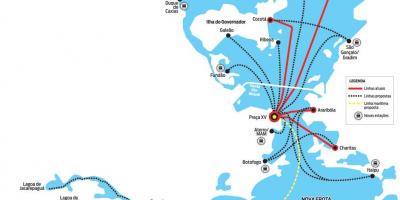Karta över CCR Barcas
