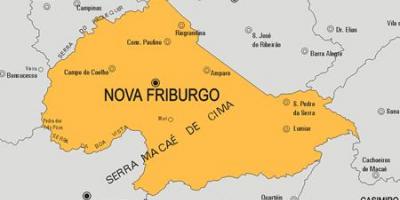 Karta Nova Friburgo kommun