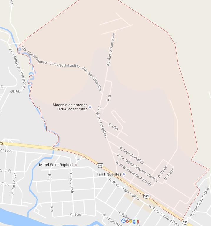 Karta över Bairro de Fátima