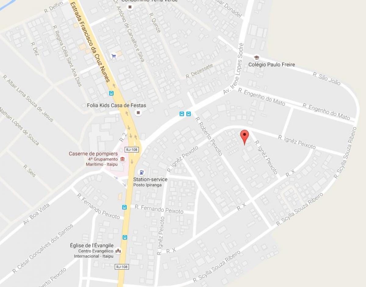 Karta över stadsdelen Bairro Peixoto