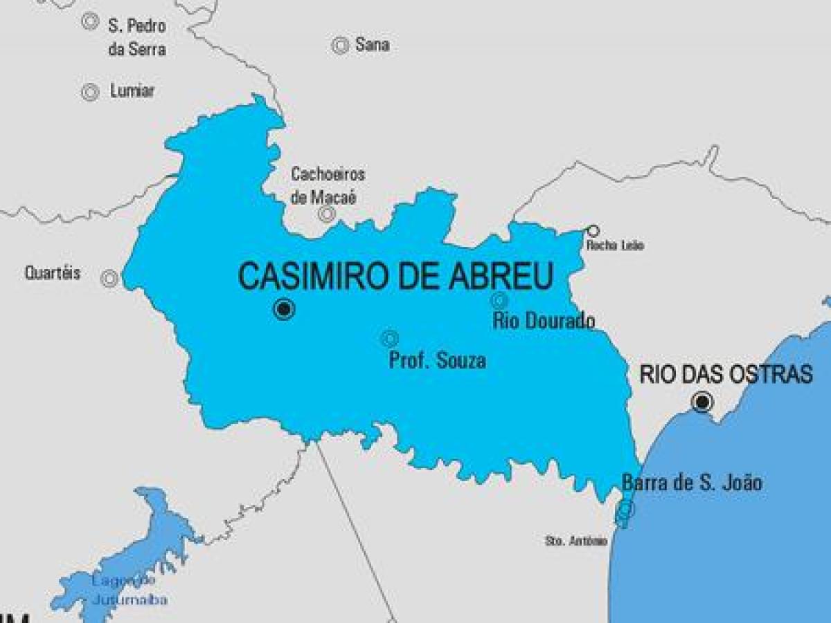Karta över Carmo kommun