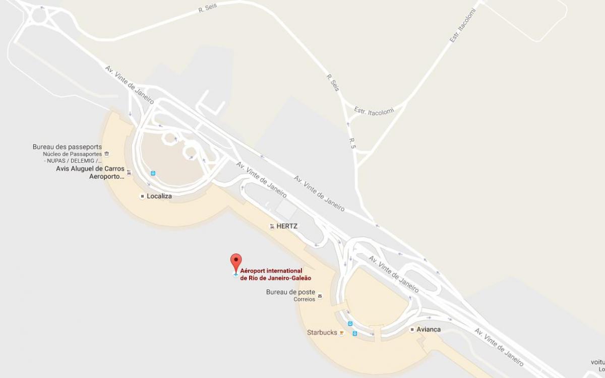 Karta över flygplatsen Galeão