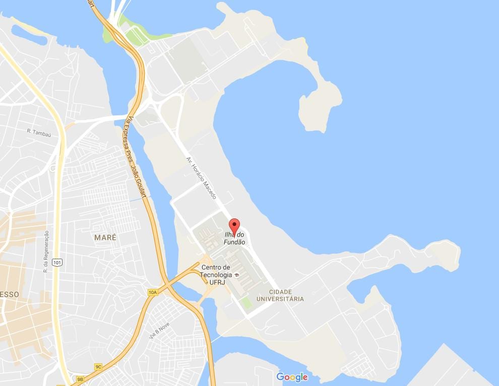 Karta över Fundão