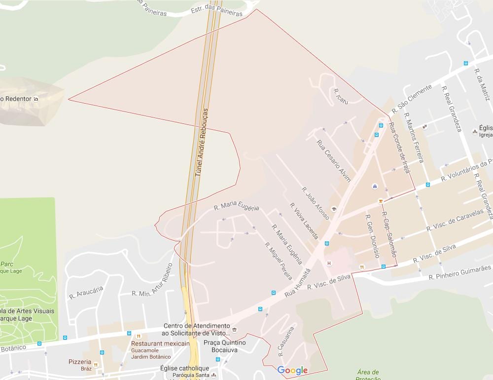 Karta över Gávea