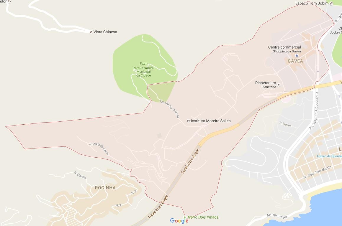 Karta över Gávea