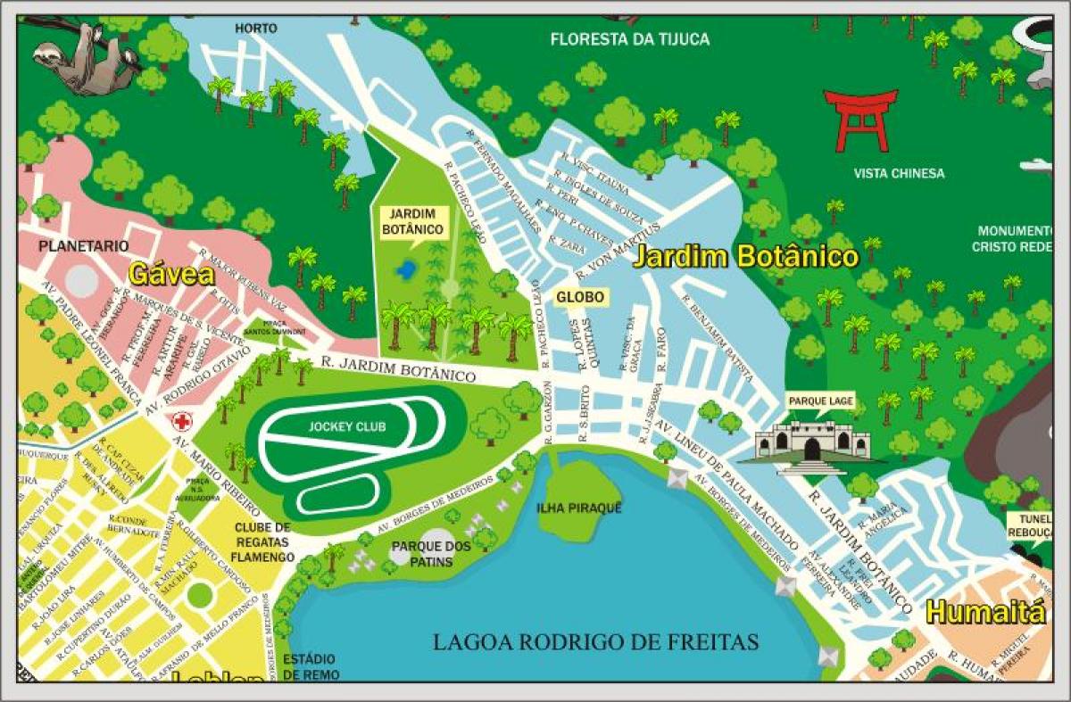 Karta över Jockey Club Brasileiro