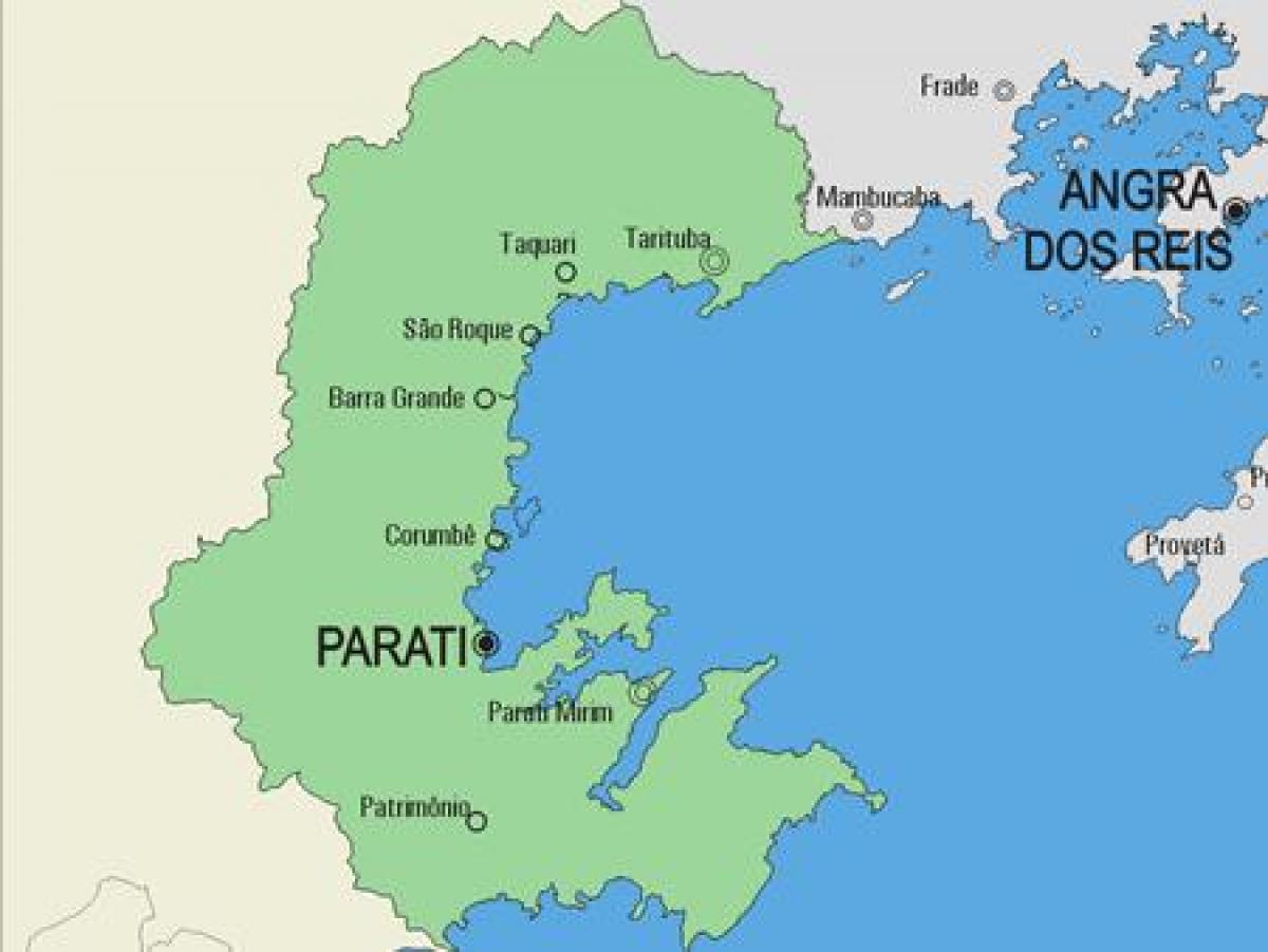 Karta över Parati kommun