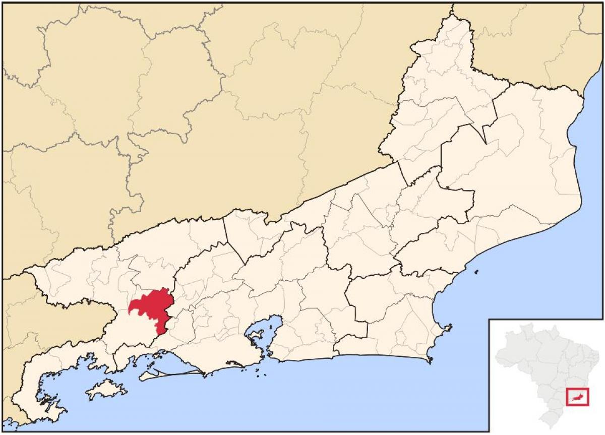 Karta över Piraí