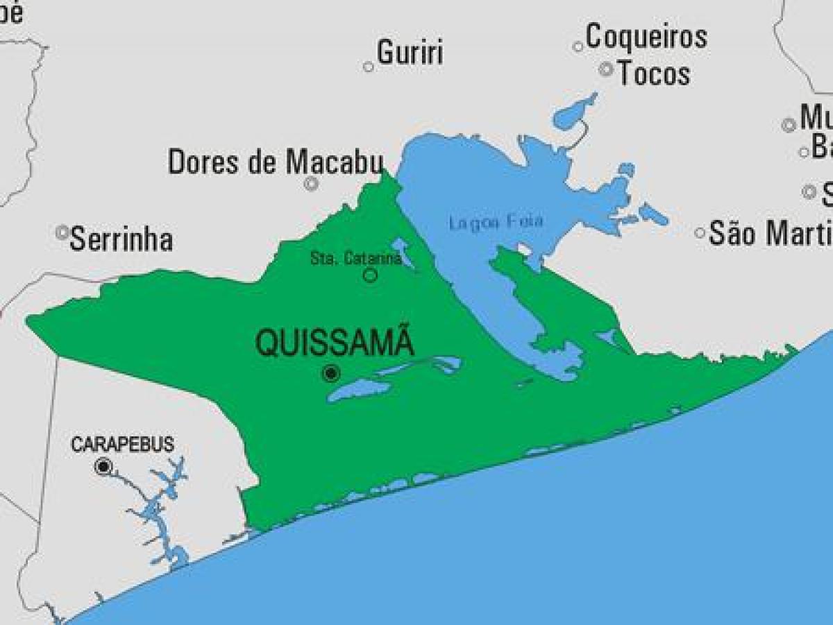 Karta över Quissamã kommun