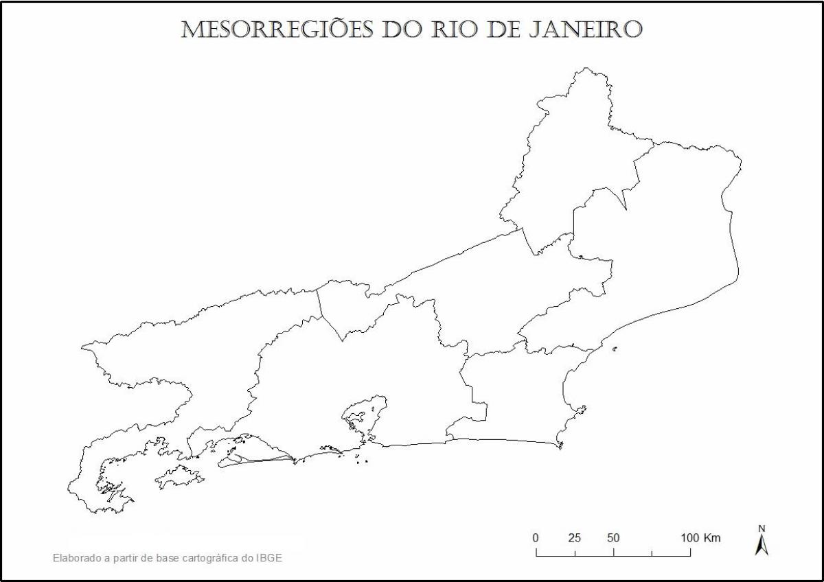 Karta över Rio de Janeiro jungfrun