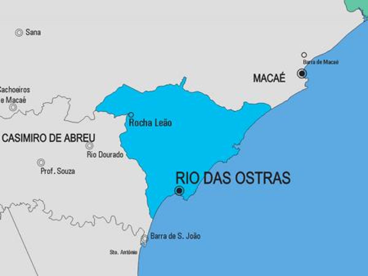 Karta över Rio de Janeiro kommun