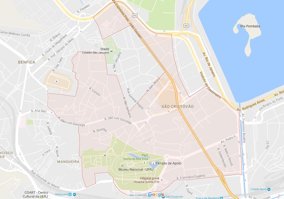 Karta över São Cristóvão