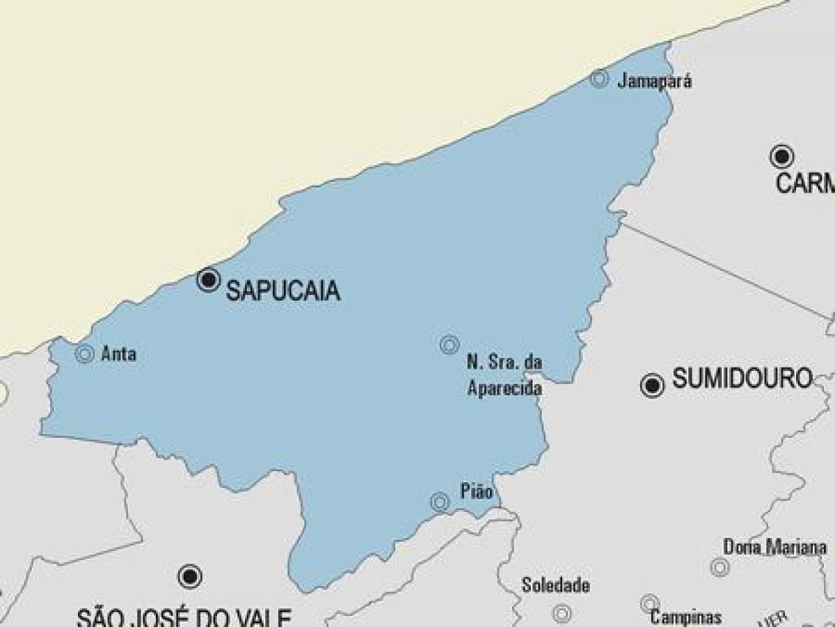 Karta över Sapucaia kommun