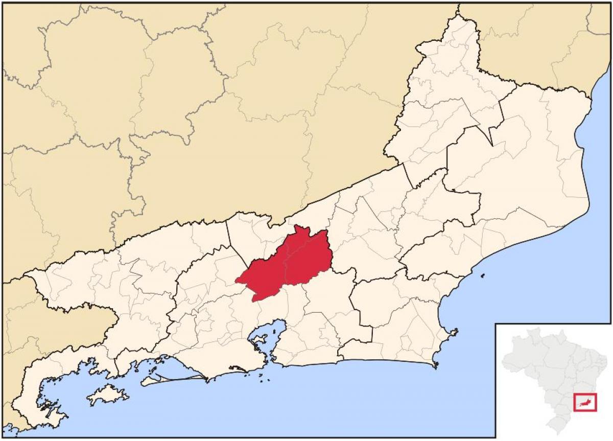 Karta över Serrana