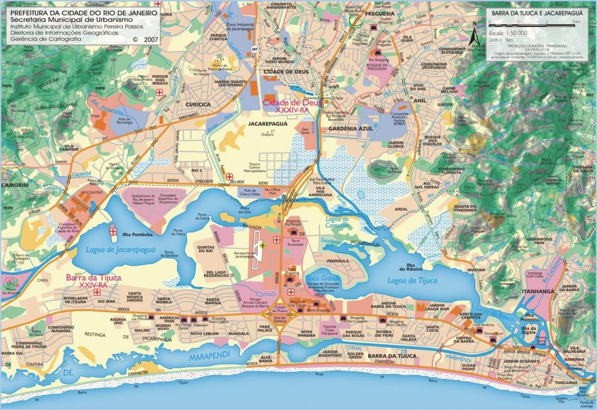 Karta över stranden Barra
