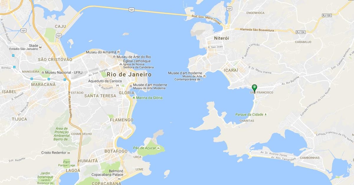 Karta över stranden São Francisco