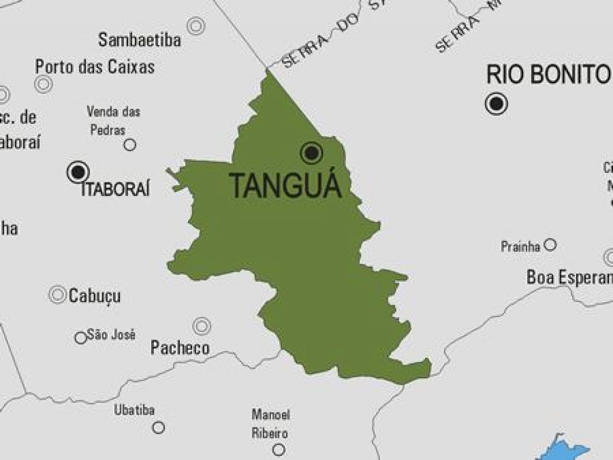 Karta över Tanguá kommun