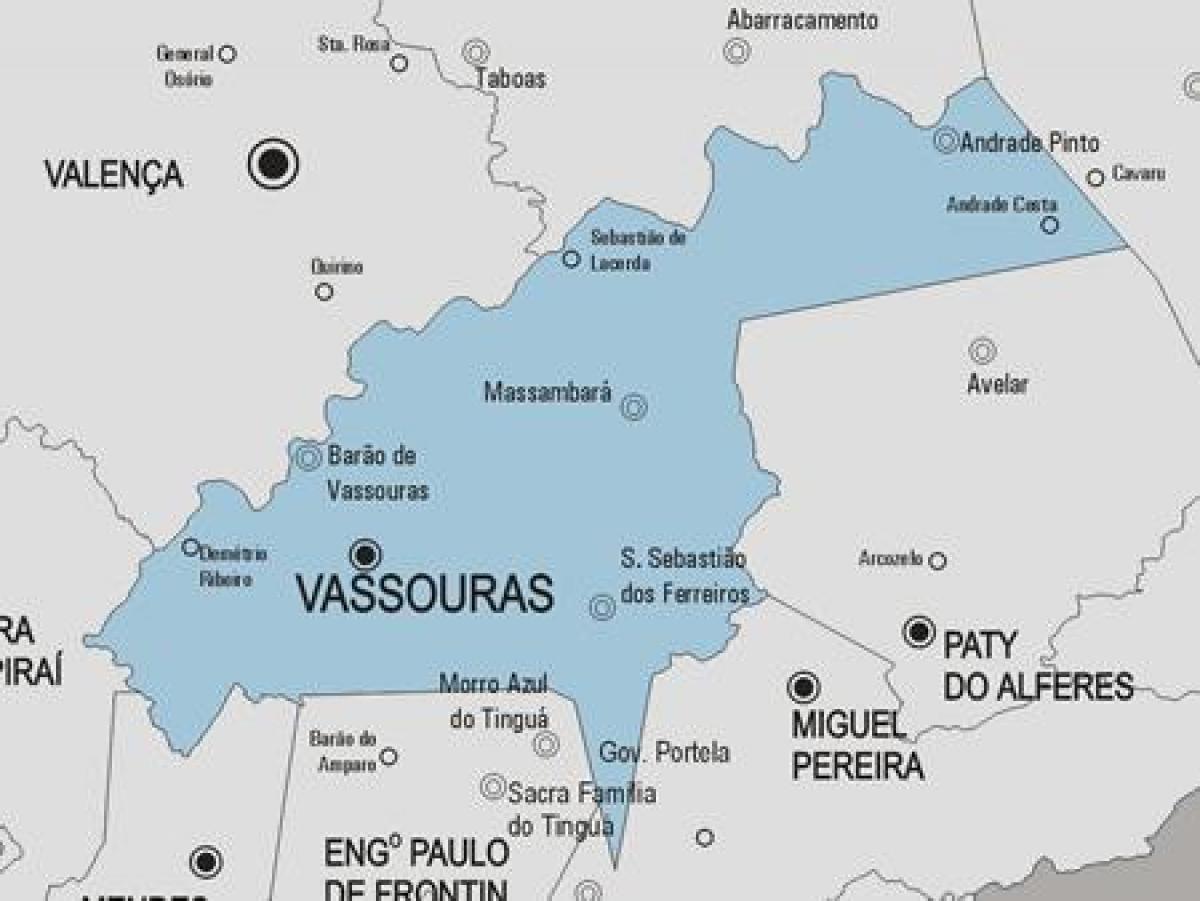 Karta över Varre-Sai kommun