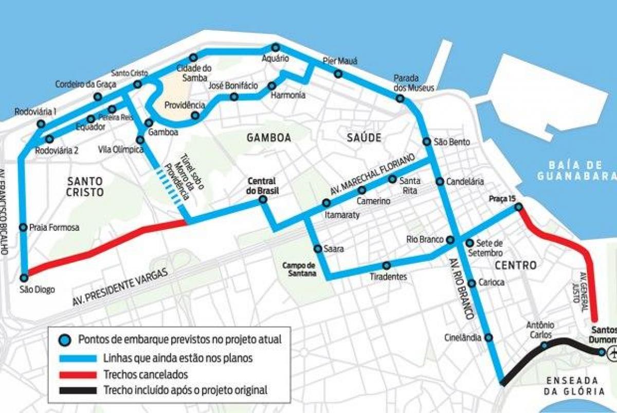 Karta över VLT-Carioca