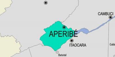 Karta över Aperibé kommun