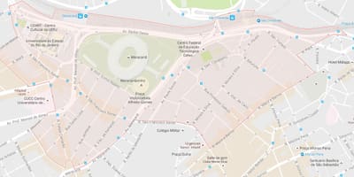 Karta över stadsdelen bairro Maracanã