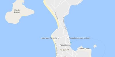 Karta över stadsdelen bairro Paquetá