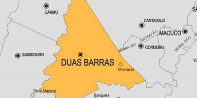 Karta över Duas Barras kommun