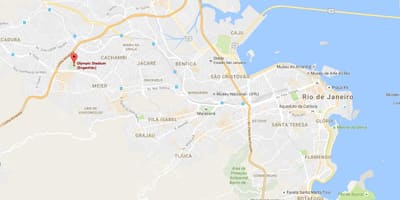 Karta över Engenhão