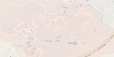 Karta över favelan Rocinha