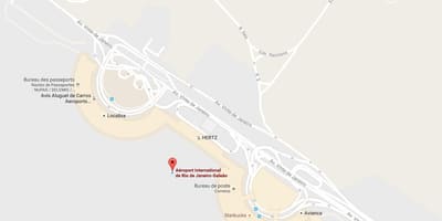 Karta över flygplatsen Galeão