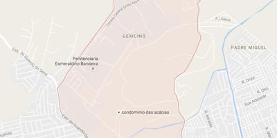 Karta över Gericinó