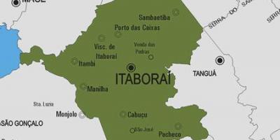 Karta över Itaboraí kommun