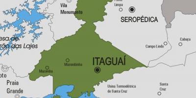 Karta över Itaguaí kommun