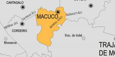 Karta över Macuco kommun