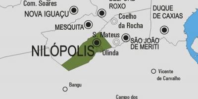 Karta över Nilópolis kommun