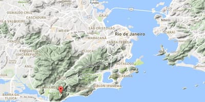 Karta över Pedra da Gávea