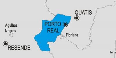 Karta över Porto Real kommun