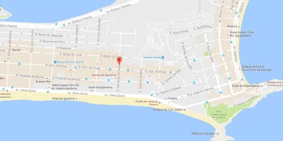 Karta av quartier bög Rio de Janeiro