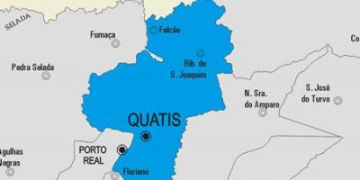 Karta över Quatis kommun