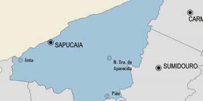 Karta över Sapucaia kommun