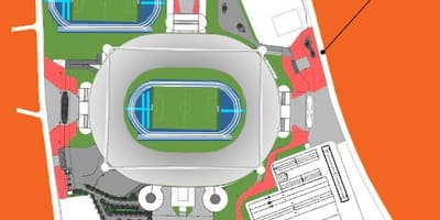 Karta över stadion Engenhão