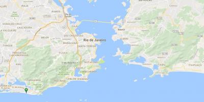 Karta över stranden Barra da Tijuca