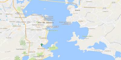 Karta över stranden Botafogo