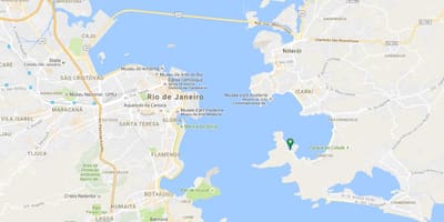Karta över stranden Cáis