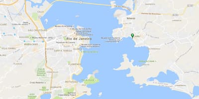 Karta över stranden Icaraí