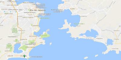 Karta över stranden Ipanema