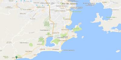 Karta över stranden São Conrado